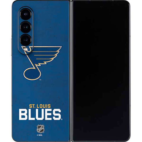 NHL St. Louis Blues Distressed Galaxy Z Fold4 5G Skin